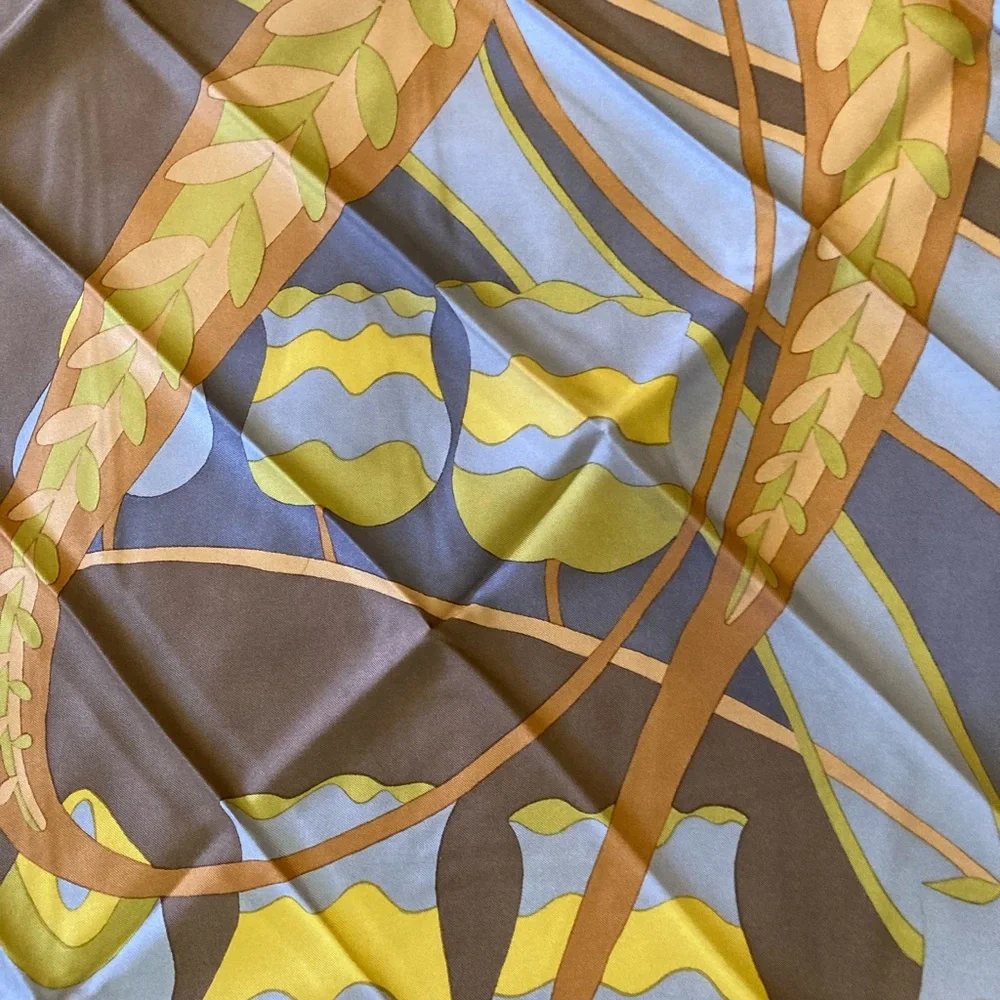 Vtg Christian Dior Silk 30” Square Scarf - Picture 2 of 5
